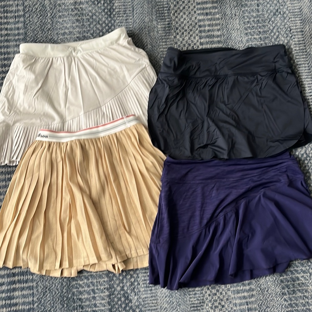NWOT. Bundle of 4 tennis skirts